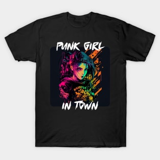 Graffiti Style - Punk Girl In Town 5 T-Shirt